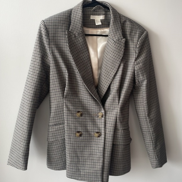 H&M Plaid Blazer Jacket - Picture 2 of 5
